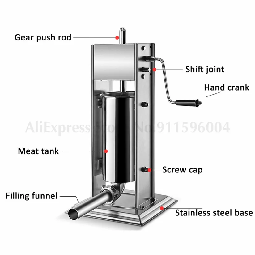 Churros Maker Latin Fruit Maker Food Grade Stainless Steel Sausage Filling Machine