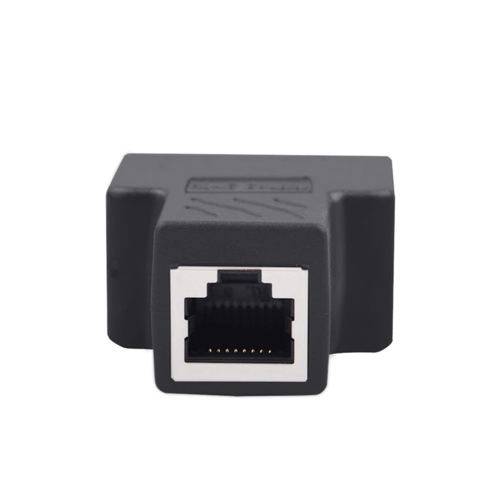 Adaptador divisor Stecker UTP Cat7 5e, Conector Schalter Adap, LAN Kabel, Ethernet Weibliche Cat6 RJ45, 1 zu 2