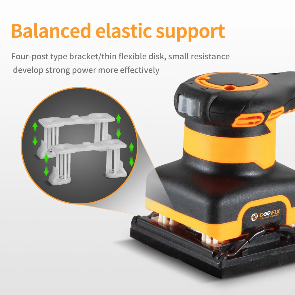 320W Electric Wood Orbital Sander Machine Multi-function Household Handheld DIY Power Tools Wood Sander