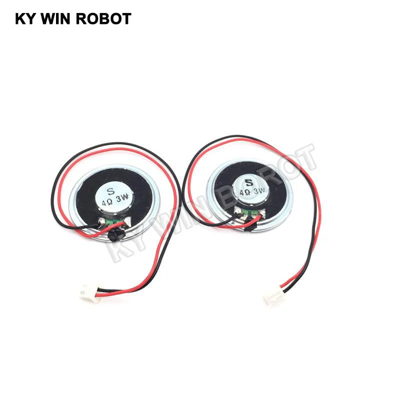 2pcs/lot New Ultra-thin speaker 4 ohms 3 watt 3W 4R speaker Diameter 40MM 4CM thickness 5MM with PH2.54 terminal wire length 20C