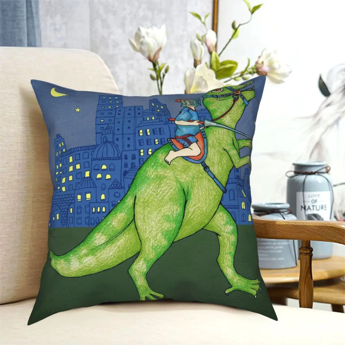 Adventure Of The Knight Square Pillowcase Creative Decorative Throw Pillow Case for Home Cushion Cover Wholesale 45*45cm