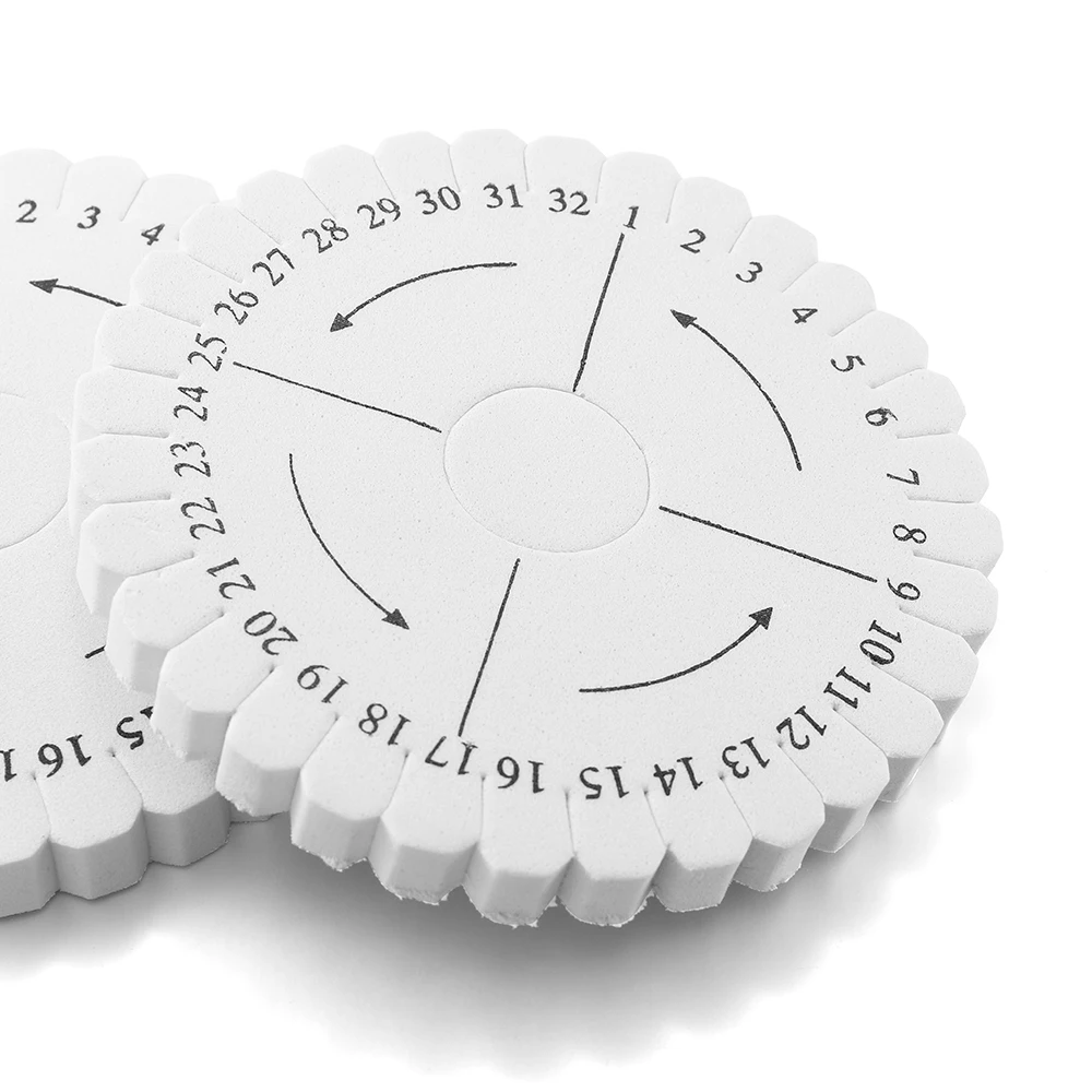 2 teile/satz Runde & Platz Armband Stricken Kumihimo Disc Disk Tablett Geflochtenen Seil Knoten Weben Schmuck Desgin Bord Schmuck Werkzeug – Detail 5