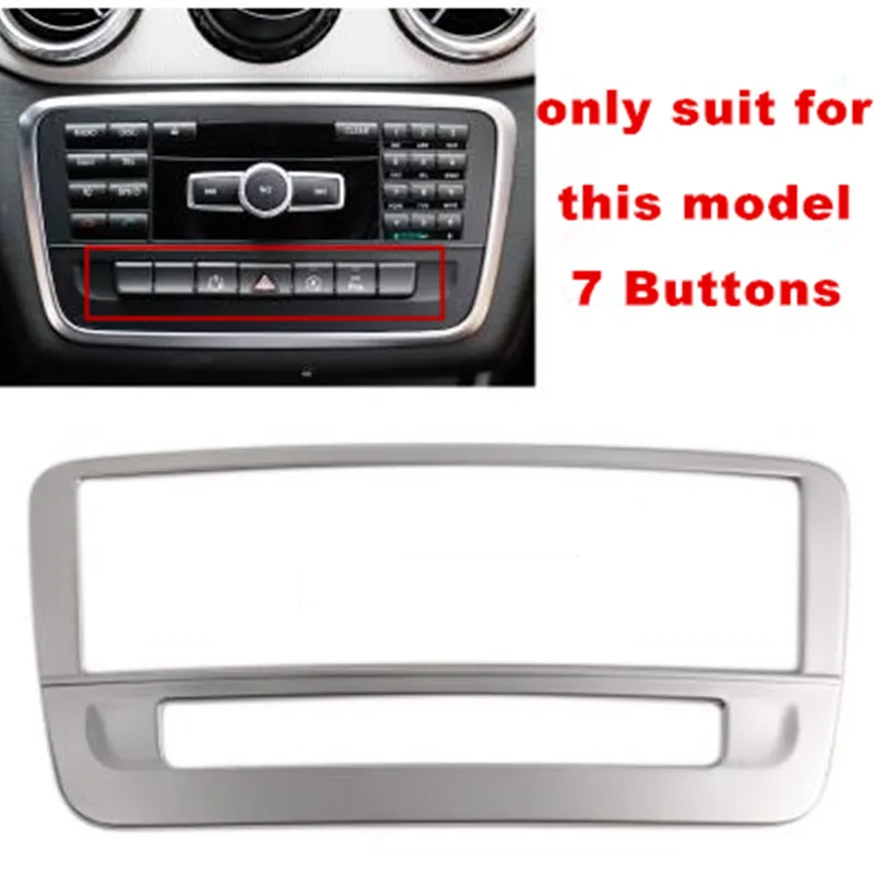 Car Center Console Air Condition Storage Box Water Cup Holder CD Panel Cover Strip Trim For Mercedes Benz CLA C117 GLA X156