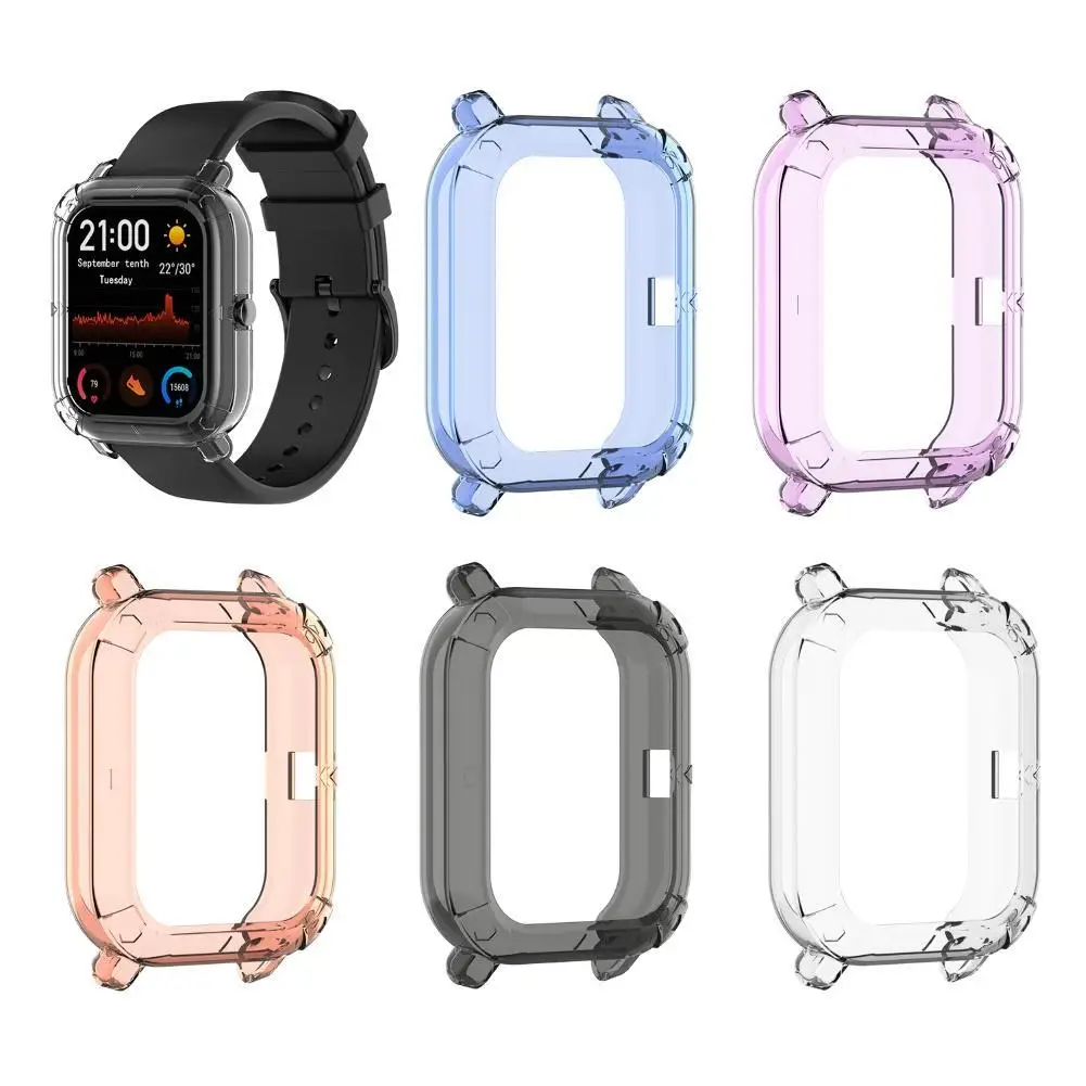 Shockproof TPU Smart Watch Protective Bumper Case Cover for Huami Amazfit GTSs Wearable Devices Smart Accessories