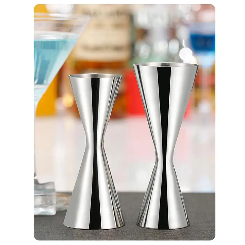 Stainless Steel Measure Cup Double Head Bar Party Wine Cocktail Shaker Jigger