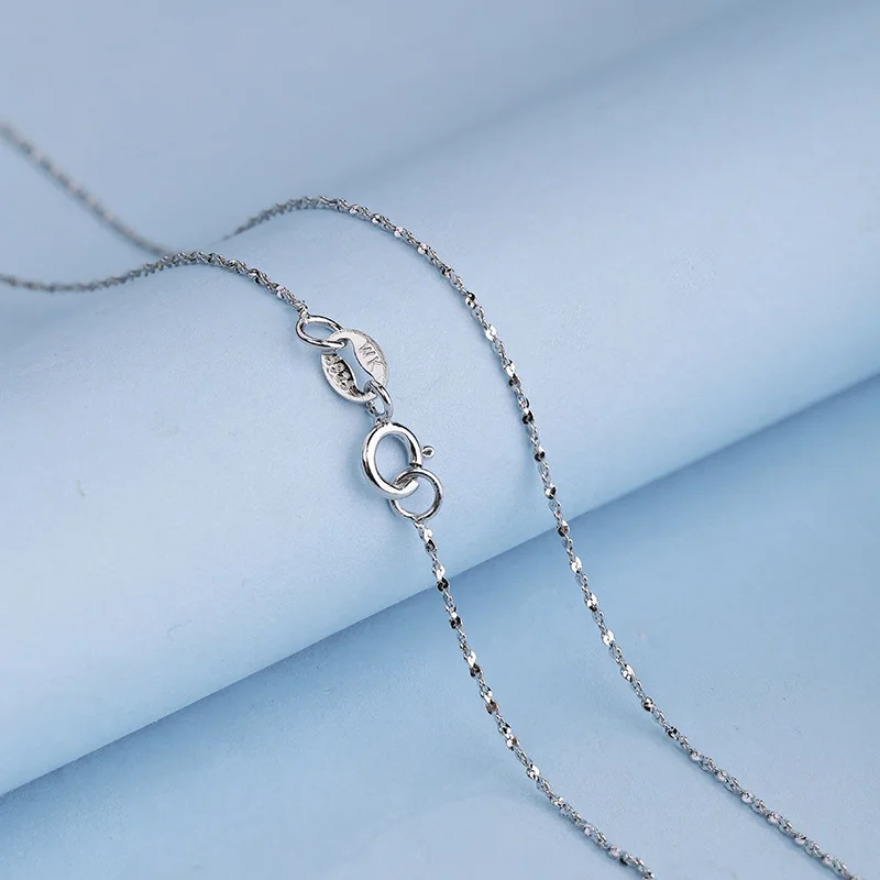 3 Pieces/lot S925 Sterling Silver All Star Silver Jewelry Chains Wholesale Plated 18k Gold Chain Necklace Fashion Silver Chain