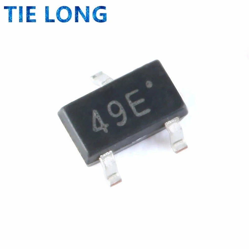 100pcs 49E SOT-23 Hall Effect Sensor Switch Hall Element SOT23 SS49E SOT AH49E