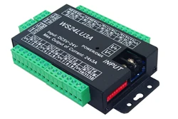 24CH DMX 512 Controller 24 Channel Decoder RGB DLE Strip Module 5-24V LED Decoder Constant Voltage Common Anode WS24LU3A