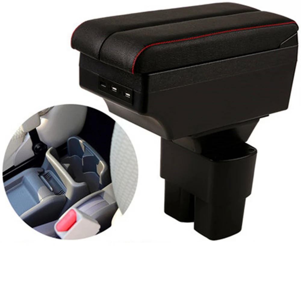 

For Nissan NV200 Center console armrest box storage box armrests elbow rest with usb cup holder