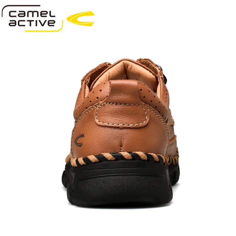 Camel Active Neue Männer Casual Schuhe Aus Echtem Leder Männer Schuhe Lace-up Atmungsaktive Weichen Herbst Casual Wohnungen Formale Schuhe plus Größe