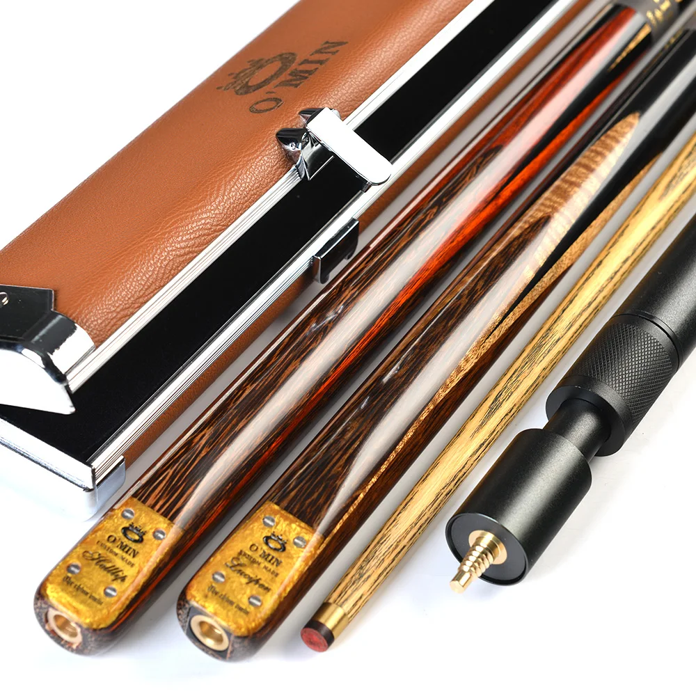 Omin Hell Lips Series Snooker Cue Stick 9.8mm Tip Ash Shaft Brass Jointed Inlay Butt Billiard Cue Taco De Billar Professional