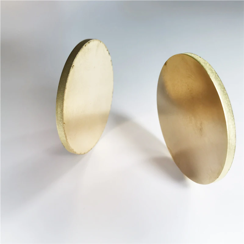 직경 50x3mm 원형 원형 H62 황동 플레이트 3mm 두께 구리 플레이트 맞춤 제작 CNC 금속 가공