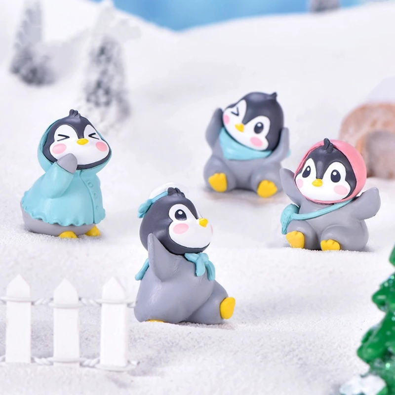 Funny Penguin Micro-landscape DIY Bonsai Succulent Ornaments Snow Landscape Landscaping Accessories Animals