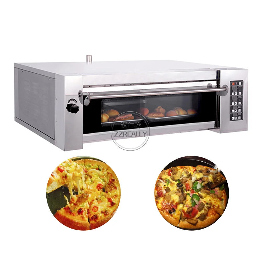 1 колода, 2 лотка, электрическая Коммерческая Печь Для Выпечки Пиццы, производители хлебобулочного оборудования