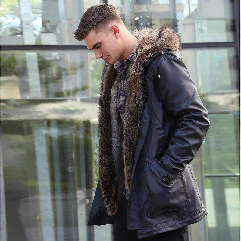 Fur-Trim Hooded Parka — product detail 15