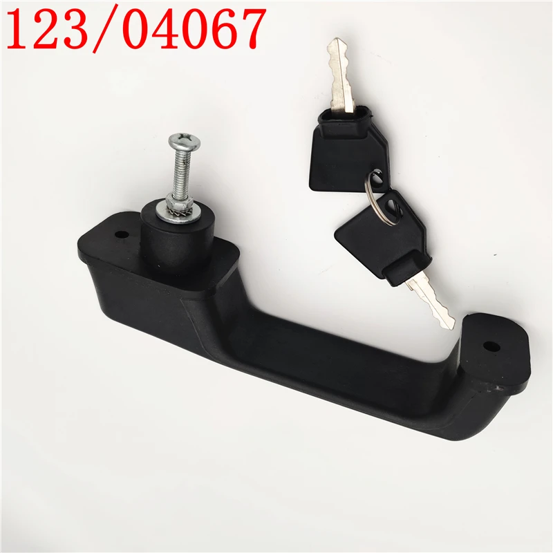 

123/04067 Door handle with 2 keys for JCB Backhoe Loader 3CX 4CX Parts