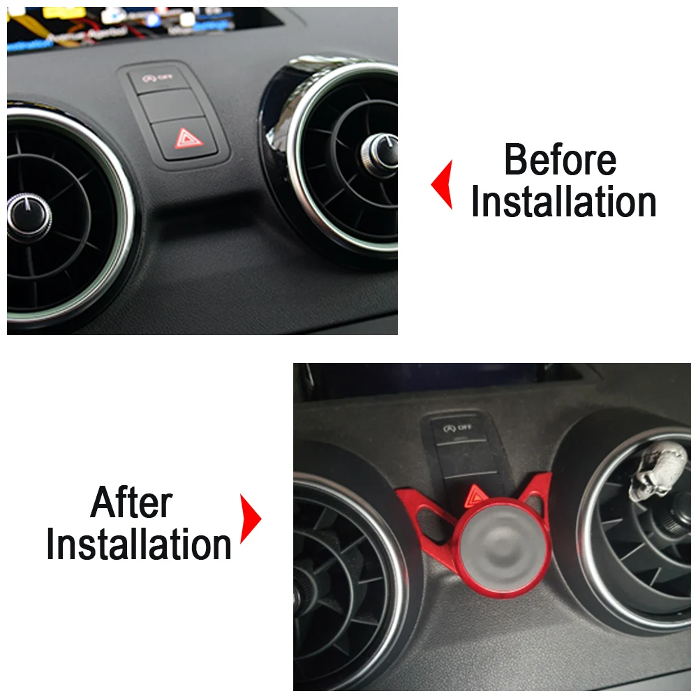 Auto Telefon Halter Für Audi A1 8X Sportback 2011-2018 Air Vent Clip Montieren Auto Styling GPS Stand Drehbare Unterstützung Handy Halterung zubehör – Detail 2