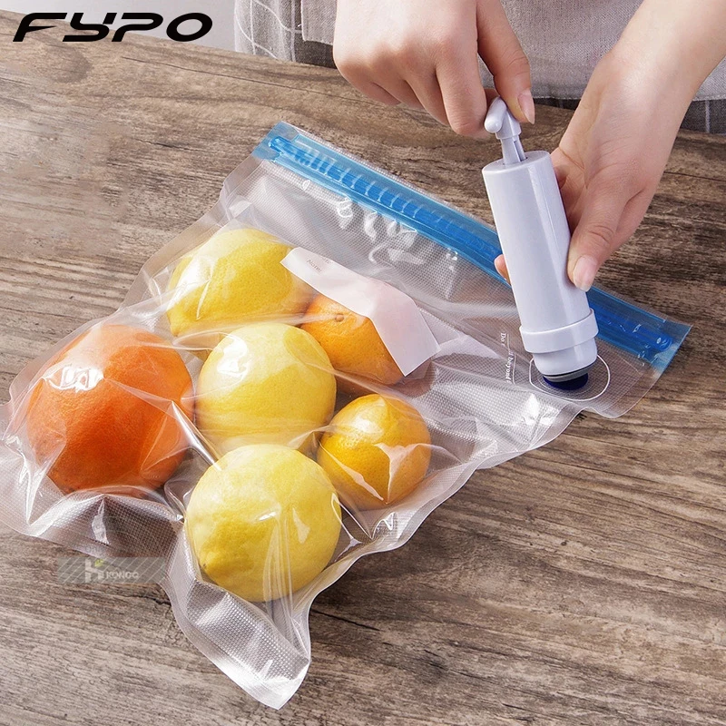 Food Storage Bags and Pump,Reusable Food Vacuum Sealer Bags for Cooking & Food Storage Freezing And Fresh Keeping