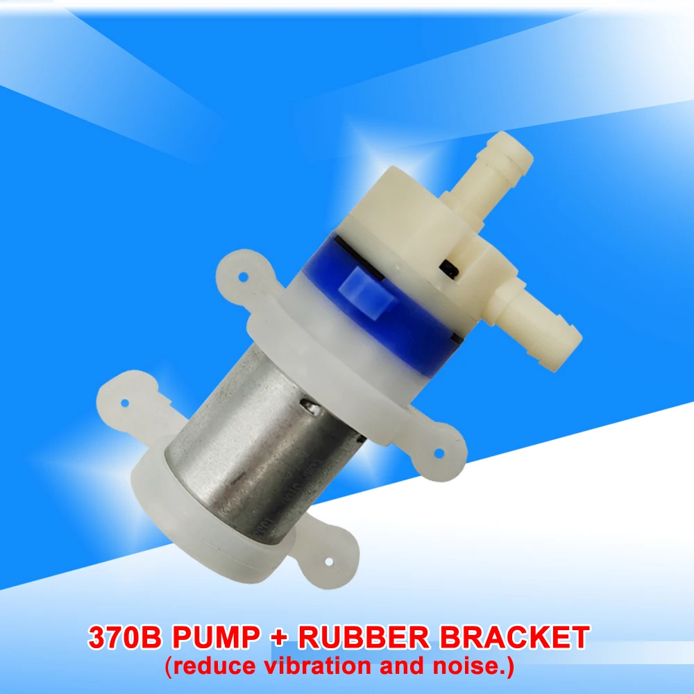 식품 등급 물 디스펜서 370 미니 펌프, 12 V 마이크로 DC 워터 펌프, 12 V 0.7-1.2L/min 저소음, 긴 수명 자체 프라이밍 펌프