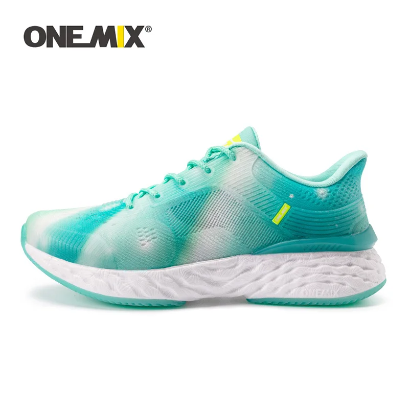 Onemix Loopschoenen Voor Vrouwen Jogging Schoenen Licht Outdoor Ademende Massage Sneakers Professionele Marathon Mesh Sport Schoenen