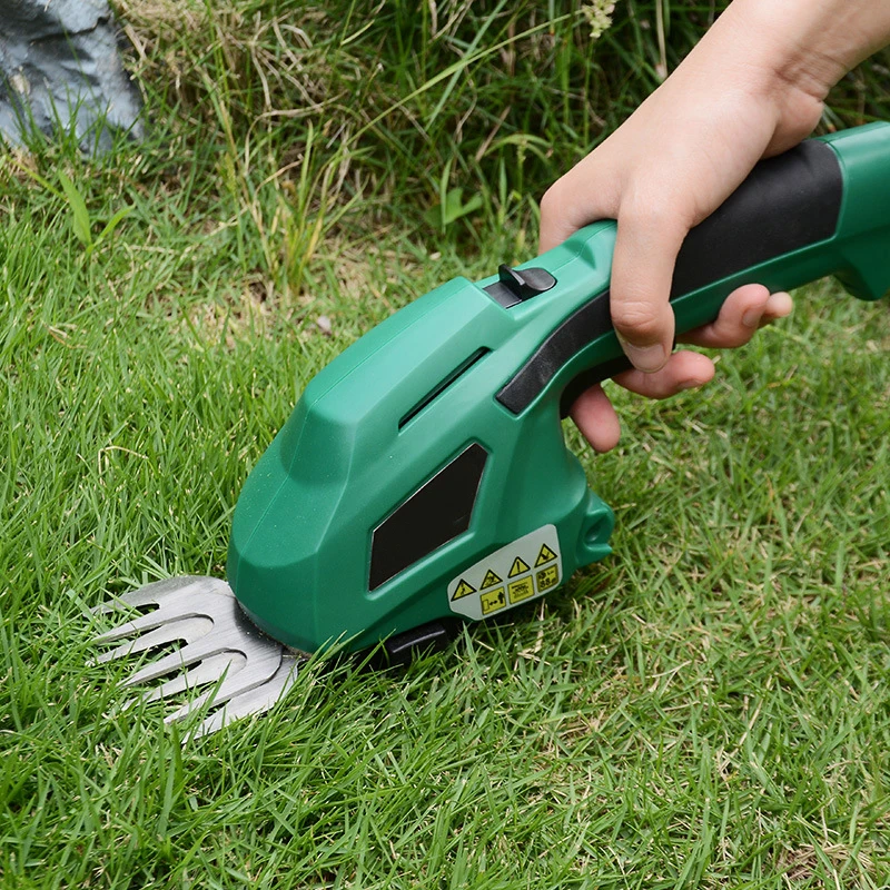 ALLSOME 2 Pcs Electric Hedge Trimmer Cordless Household Trimmer Blades Weeding Shear Pruning Mower DIY Garden Tool