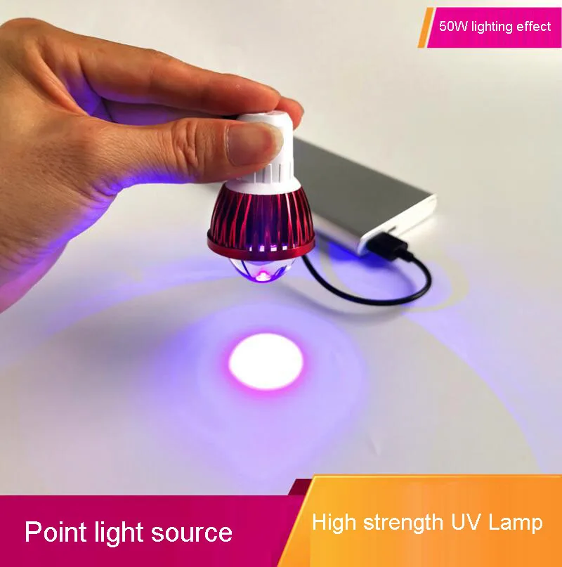 

UV adhesive curing lamp, USB UV lamp ultra-concentrated adhesive, point light source precision parts curing lamp freeshipping