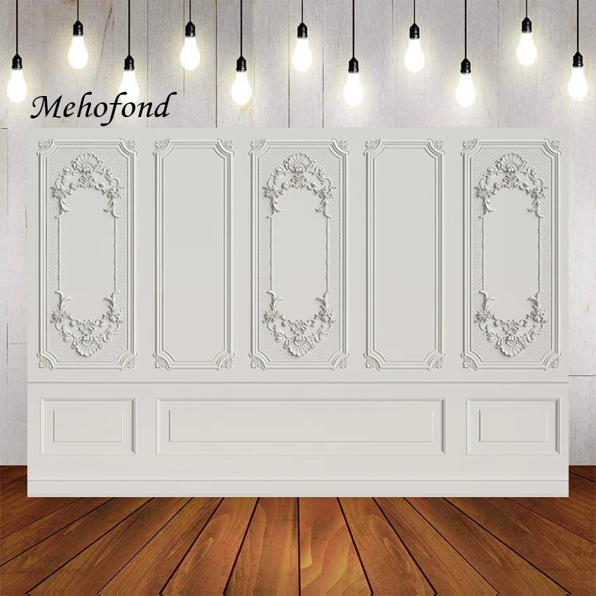 

Mehofond Photography Background Vintage Room Inside Retro European Frame Castle Wall Kids Portrait Decor Backdrop Photo Studio