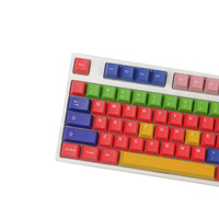 GMK Manual Keycap 133 Keys Full Color PBT Material DYE Sublimation Backlit Keycaps ANSI Layout For Standard Mechanical Keyboard