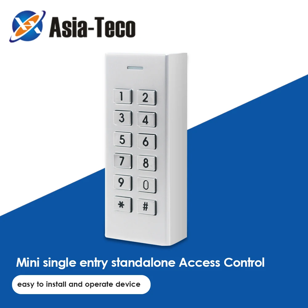 

Mini smallest 1000 user Pin password Waterproof IP66 Door Lock opener Access Controller Keypad Door Entry access control reader