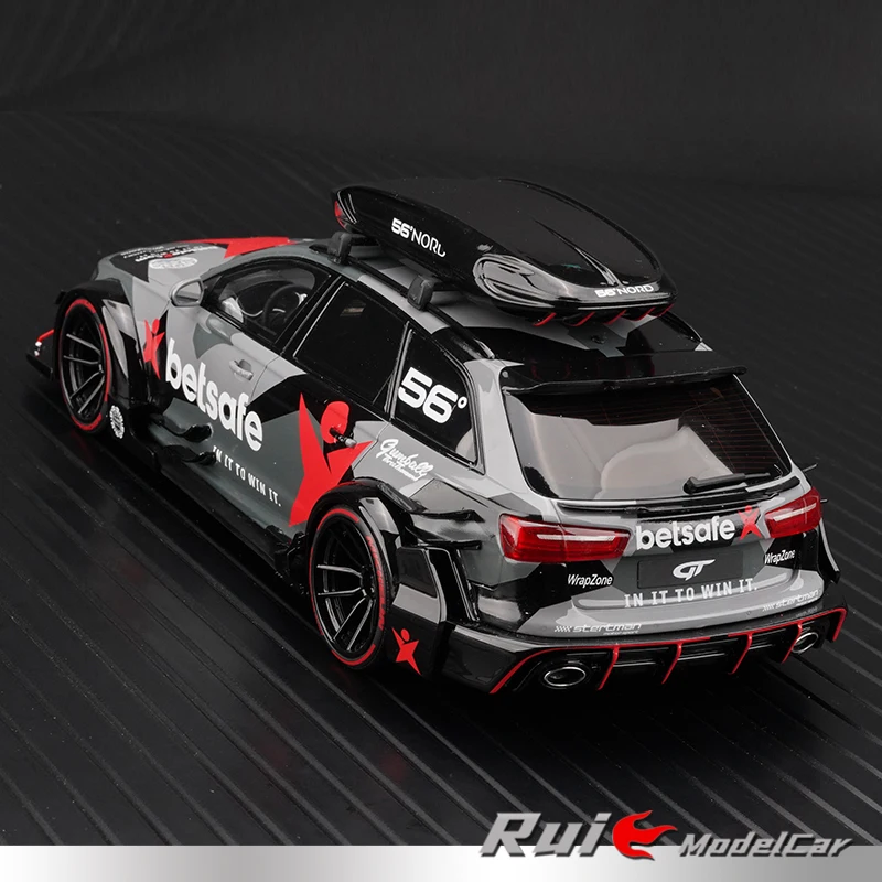 コレクターの置物,1:18自動車のおもちゃ,rs6 c7 dtm 2015,限定版,樹脂,DIY,ギフト用