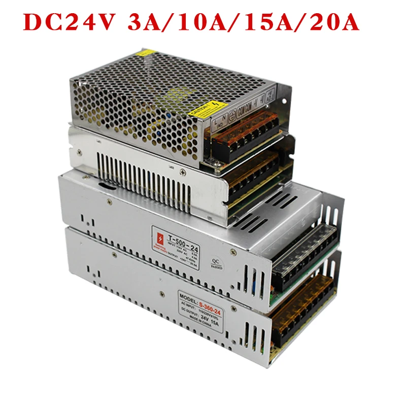 Lighting Transformers 110V 220V To DC5V 12V 24V 36V 48V 1A 2A 3A 5A 10A 15A 20A 30A 40A 80A For LED Strip Switch Power Supply
