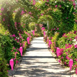 Caprichoso pássaro rosa flamingo casa decoração do jardim redemoinho absolutamente lindo único dinâmico girando pássaro redemoinho adereços