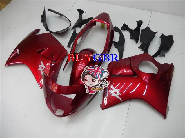 Motorcycle Fairings Red fairing For Honda CBR1100XX 1996 1997 fairing free windscreen