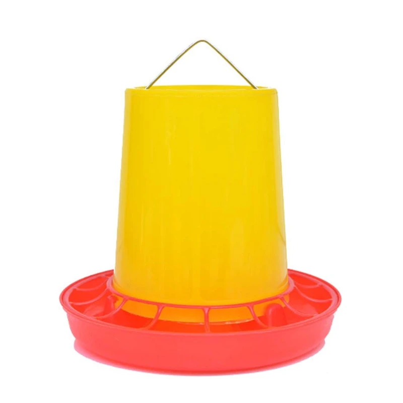 Chicken Poultry V-shaped Entrance Feed Bucket Outdoor Practical Bird Feeder Drinker Plastic Seed and Water Dispenser