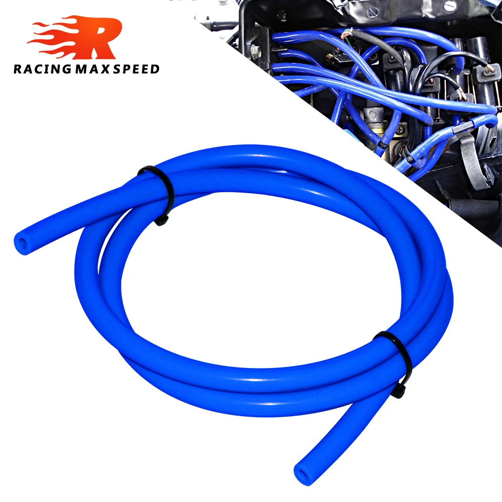 Universal 1 m motocicleta bicicleta diâmetro de combustível diâmetro interno 4mm 3mm azul vermelho tubo linha filtro combustível tubo óleo tanque combustível peças reposição