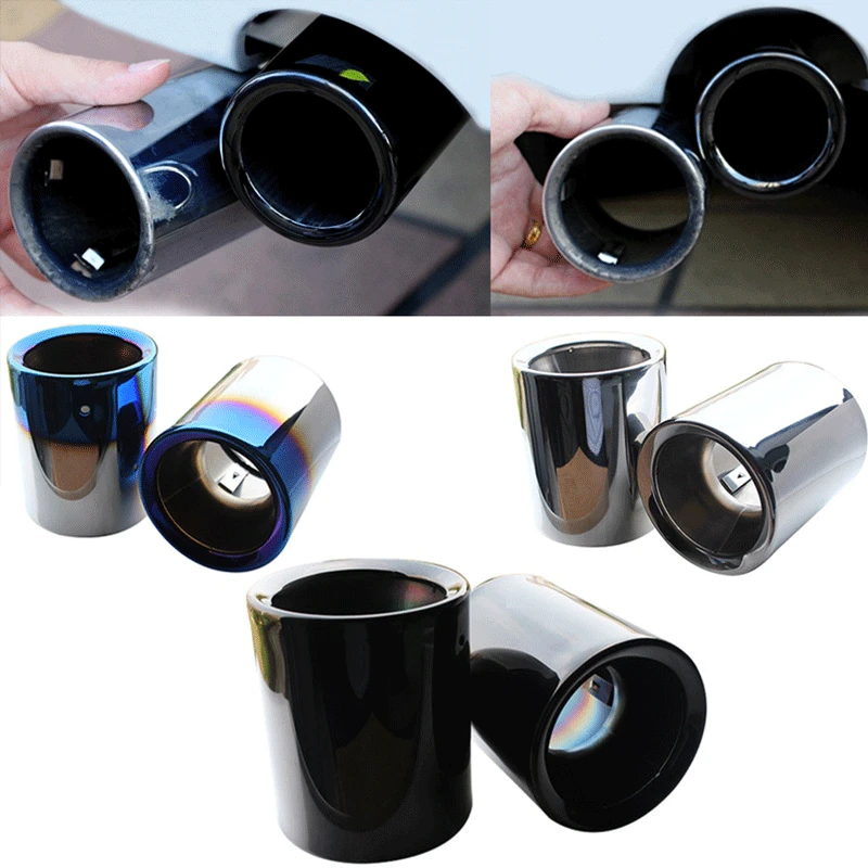 

2PCS For BMW Z4 550i 640 280 High Quality Stainless Steel Car Exhaust Muffler Pipe Tips Cover 2pcs New Car Styling Accessories