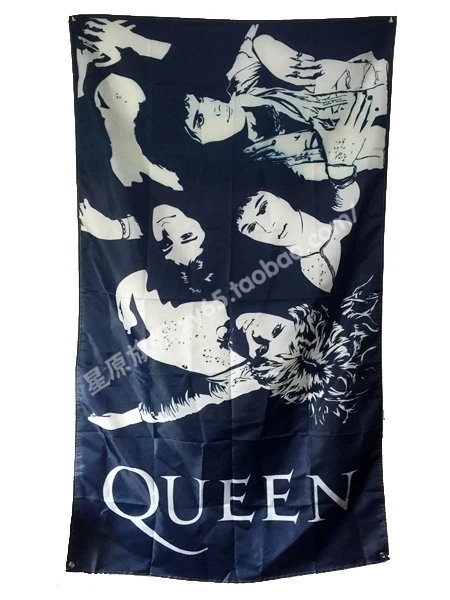 

"QUEEN" Big size rock band Sign retro poster 56X36 inches HD Banners Flags cloth art Living room decor