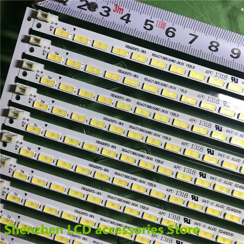 

2Pieces/lot 500mm 54leds For Hisense 40 inch TV LED40K360JD RSAG7.820.5057 SSY-1125050 HE400GF-B31 RSAG7.820.5057 100%new