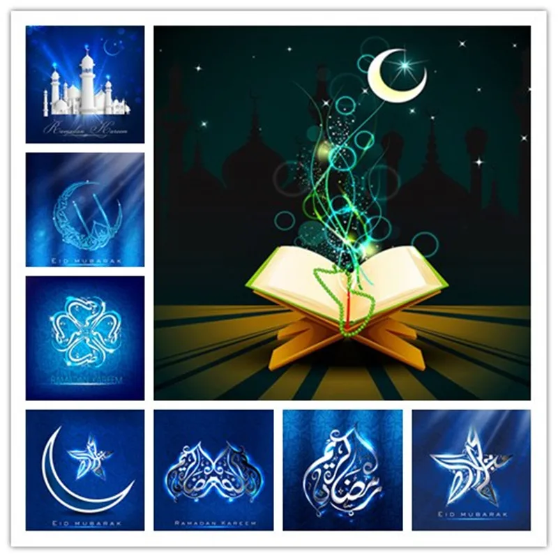 New hot 5D DIY Diamond Painting Islam Muslim Icon Full Diamond Diamond Embroidery Kit Diamond Mosaic Home Decor Children's Gift