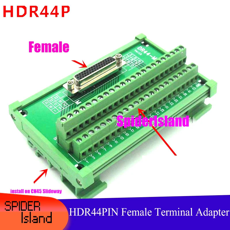 

DR44-G7/ M7 Converted terminal DB44 Adapter Board HDR44pin HDR 44Pin Female Terminal Board