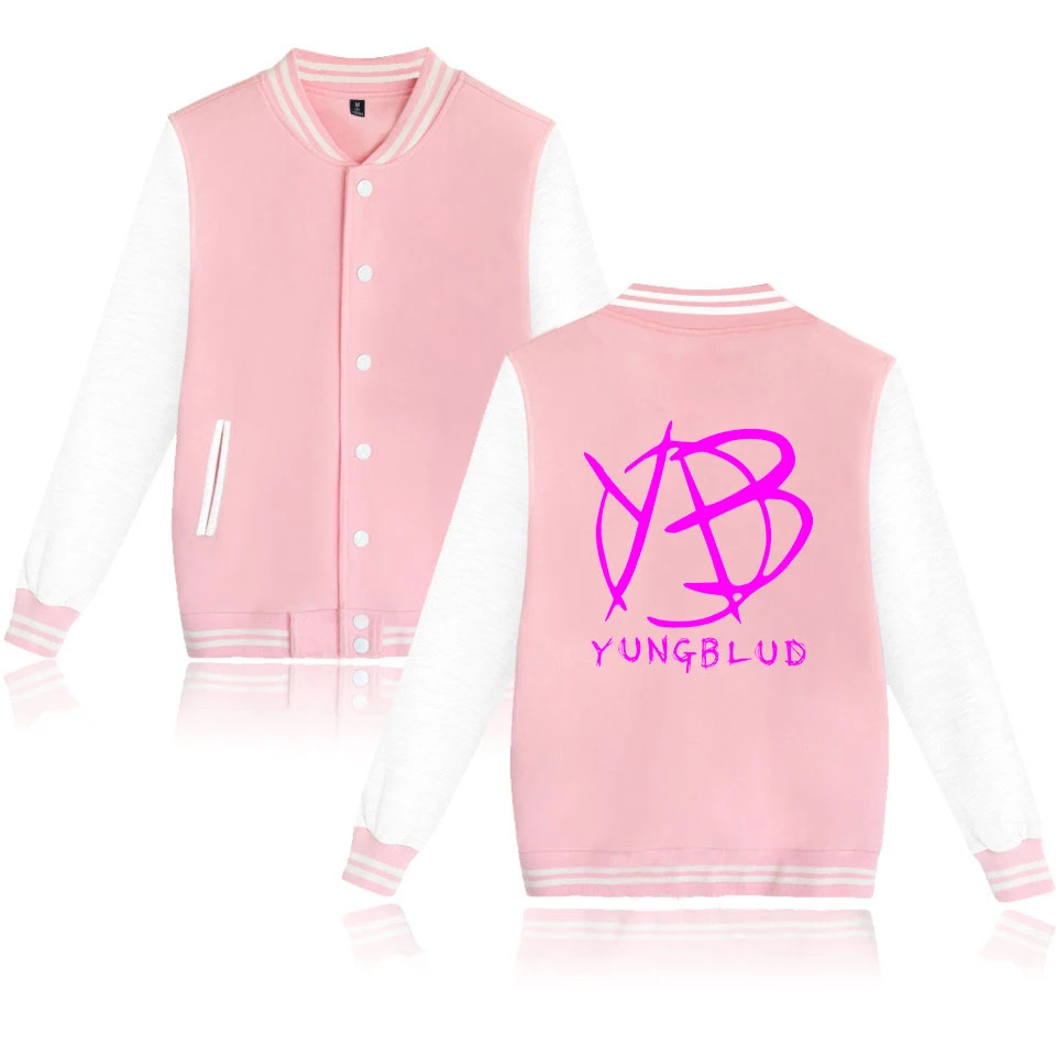 Yungblud-chaquetas de béisbol con estampado de Yungblud, ropa de uniforme, abrigo Be Fookin Happy, chándal, sudadera de Hip Hop, chaqueta Bomber