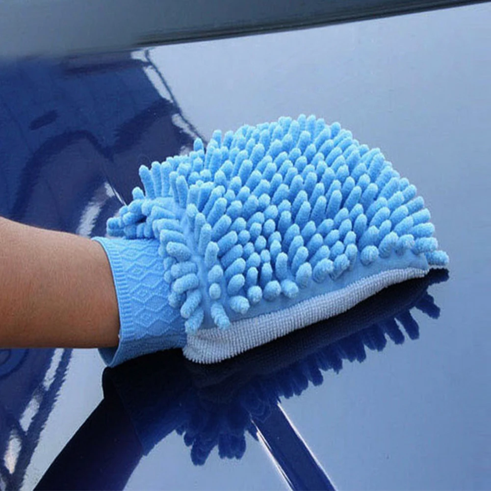 Car Wash Gloves Cleaner Coral Velvet Multi-function Auto Detailing Dust Removal Super Soft Microfiber Cleaning Cloth Automobile