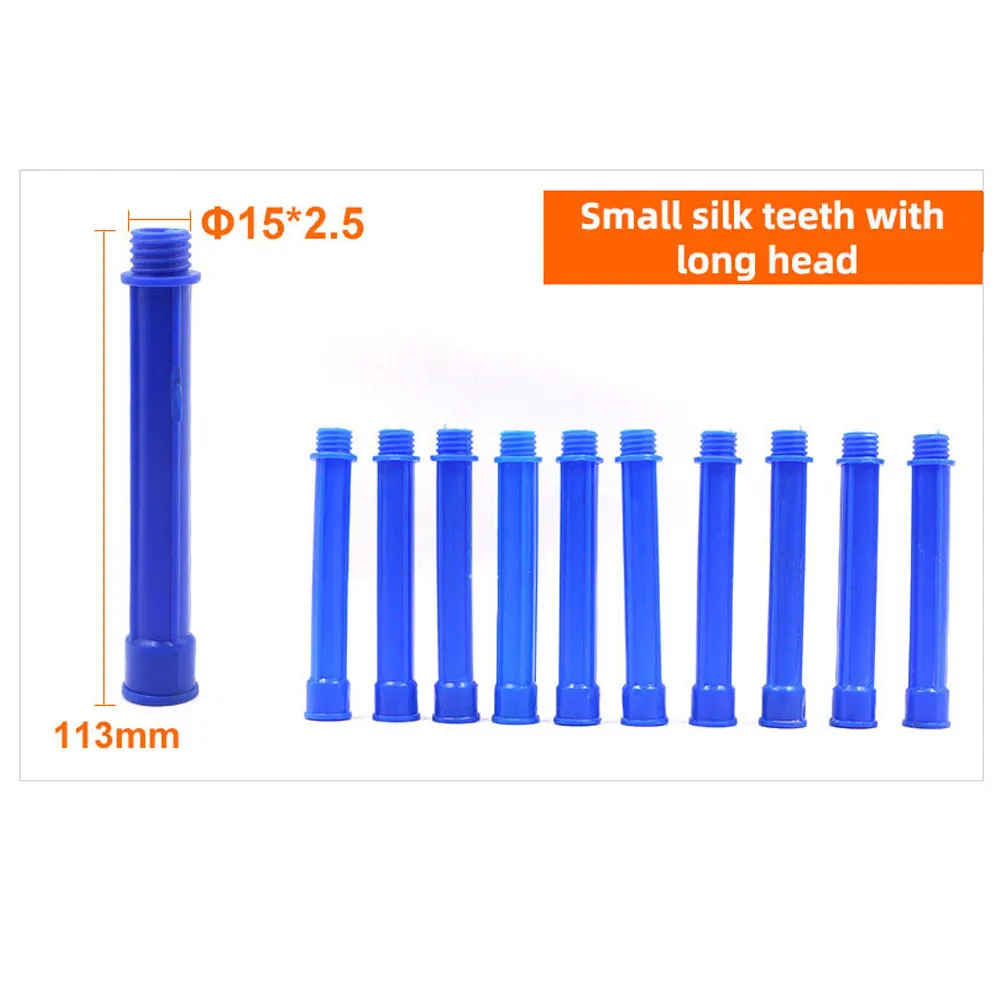 10 stücke Pneumatische Klebepistole Düse Zubehör 6/8/10 MM Edelstahl Kleber Düse Weiche & Harte kleber Düse Adapter Set Kleber Düse – Detail 16
