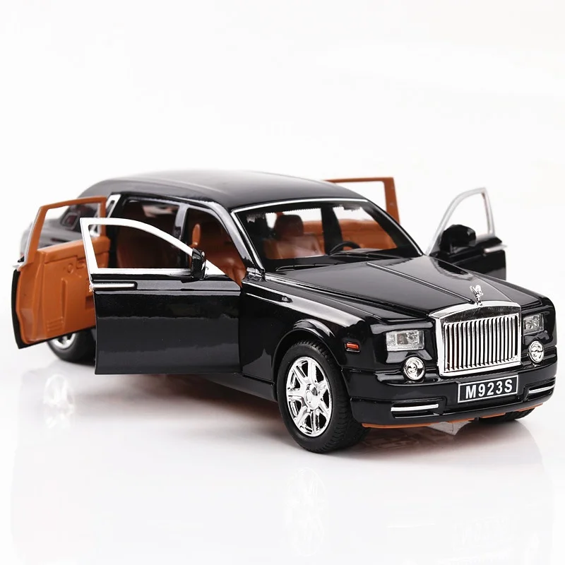 

1/24 Scale Rolls-Royce PHANTOM Alloy Model Pull Back Sound Light Collection Toy