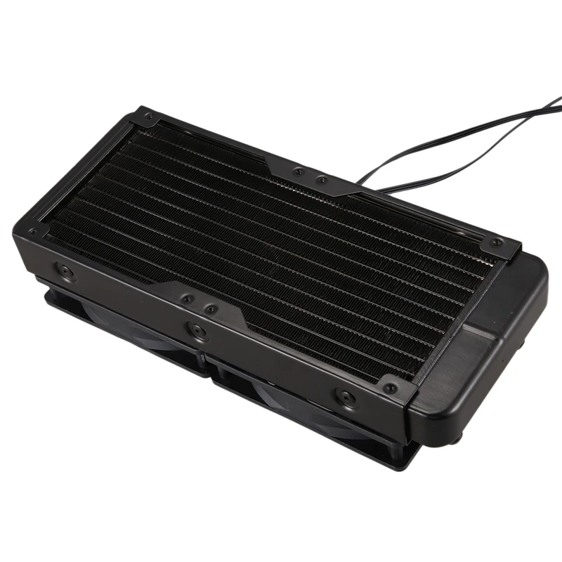 Aluminum 240mm 10 Pipe Water Cooling Cooled Row Heat Exchanger Radiator with Fan for CPU PC Water Cooling System