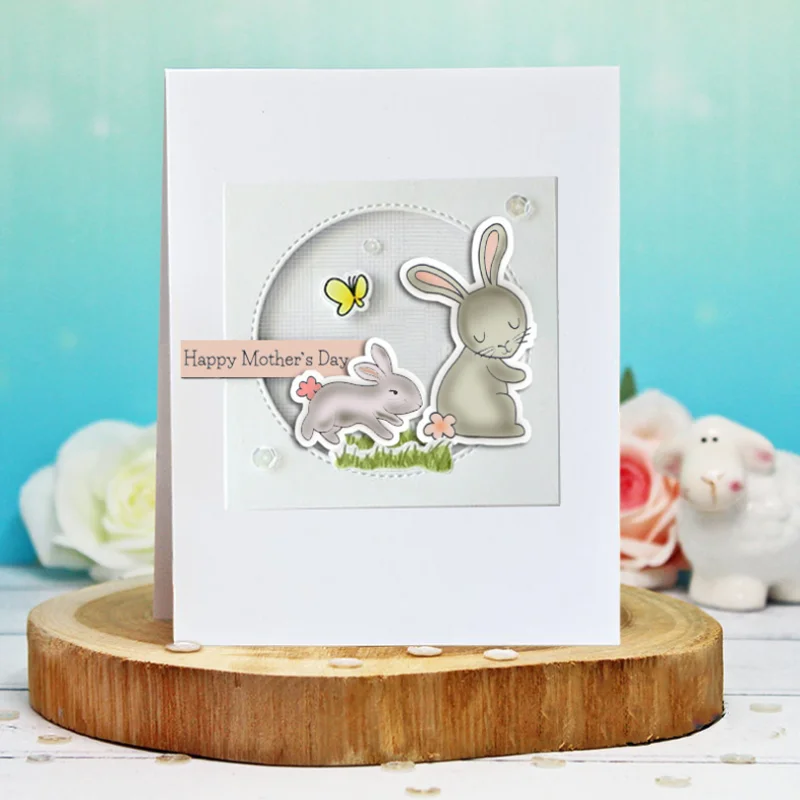 

14*22cm Sheep Rabbit Transparent Clear Silicone Stamp Seal Cutting DIY Scrapbook Rubber Coloring Embossing Diary Decor Reusable