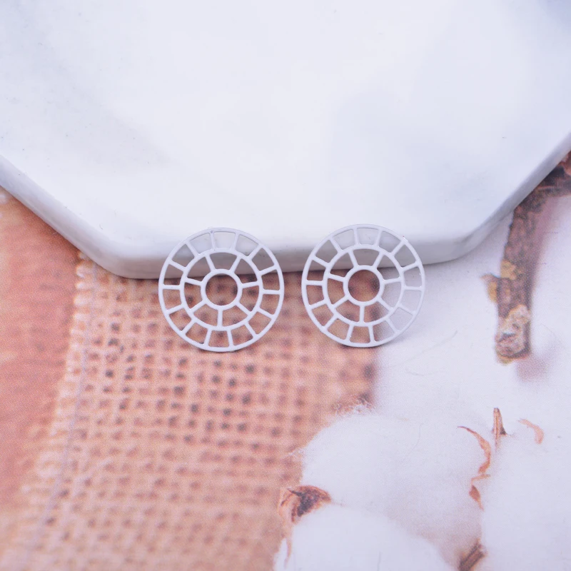 100 Stück AC10690 14mm runde Abstandsperlen in Sping-Farbe, Armeegrün, Zubehör aus Messing für DIY-Schmuck und Ohrringe. – Detail 7