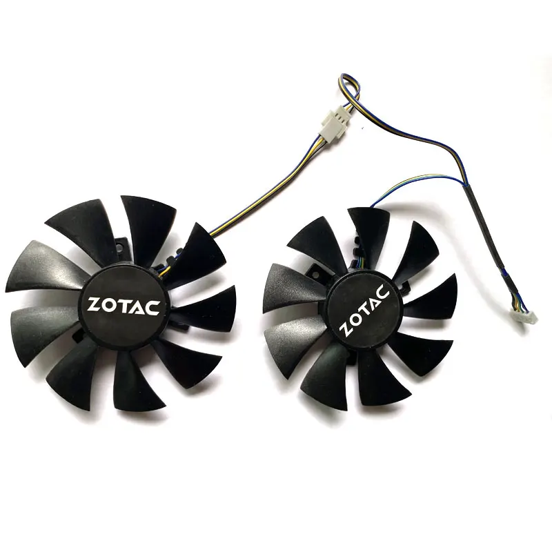 Новинка, 2 шт., вентилятор для графического процессора ZOTAC GTX 750Ti-2GD5 Thunderbolt Edition HA GTX 970-4GD5 Destroyer GTX 770, 85 мм, 4PIN, GA91S2H, для самостоятельной сборки