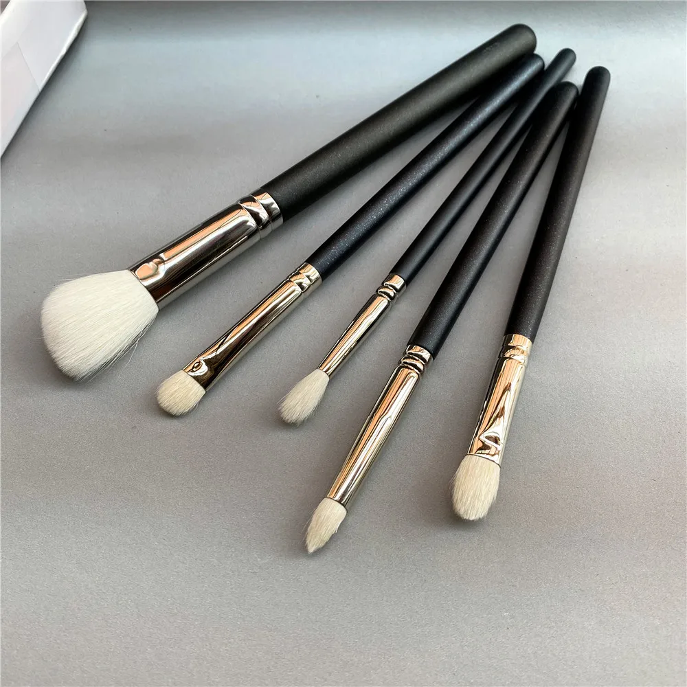 Makeup Brushes Set 5PCS(168 217 219 221 239) Soft White Goat Hair Angled Contour Eye Shadow Pencil Shader Blending Cosmetic Tool