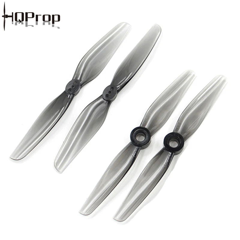 4PCS HQProp T4x2.5 Grey 4025 2-blade CW CCW Poly Carbonate Propeller For RC FPV Racing Freestyle 4inch Toothpick Micro Drones